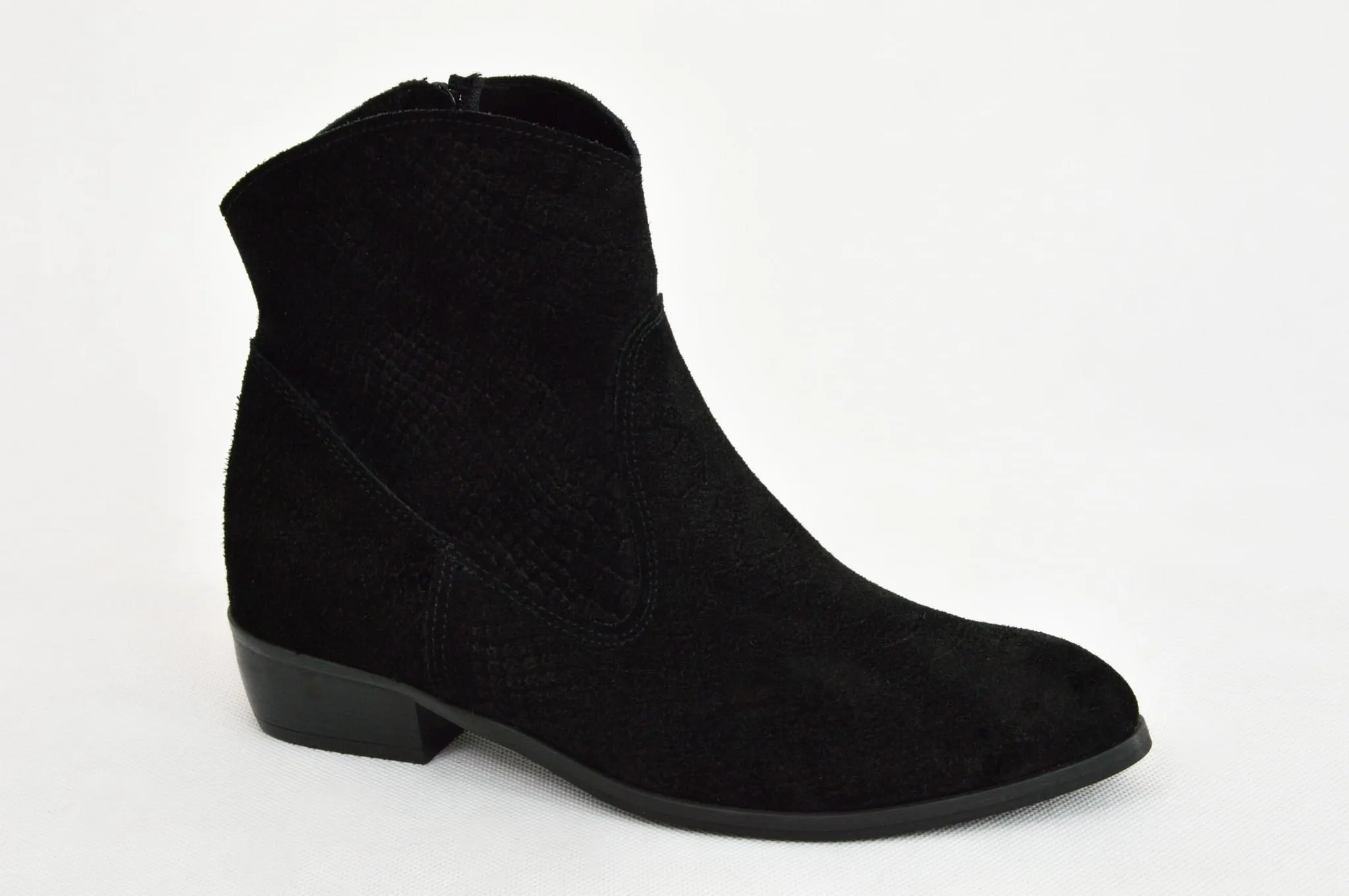 400 czarny welur kowbojki damskie